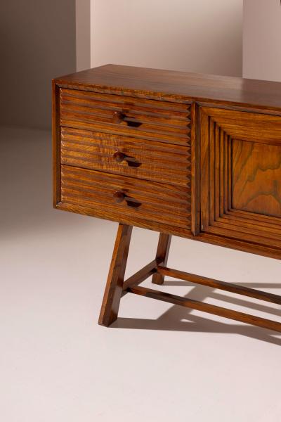 A grissinato sideboard in chestnut wood Italy late 1940s