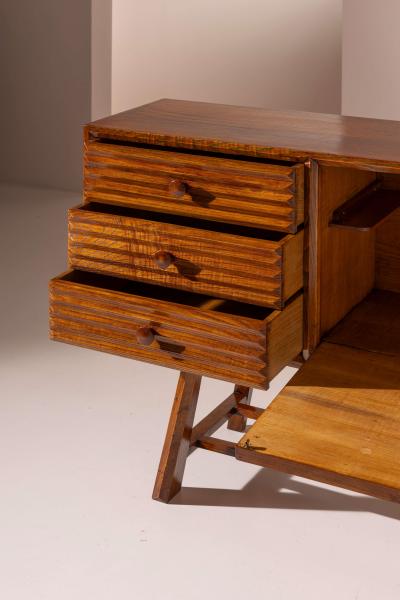 A grissinato sideboard in chestnut wood Italy late 1940s