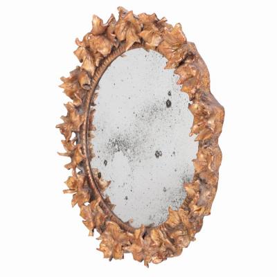 A handmade Sardinia style mirror in the manner of Michel Salerno 