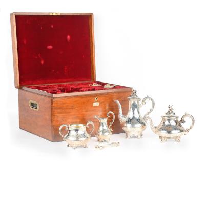A historically important Victorian silver tea and coffee set