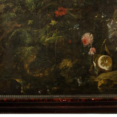 A large 19th Century Continental School Grotto Feast with Landscape 