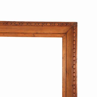 A large English carved pine frame C 1880
