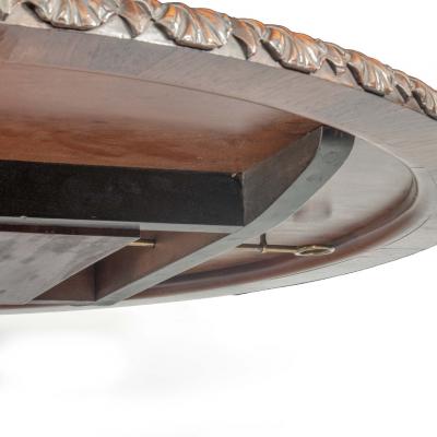 A large George IV brass inlaid rosewood centre table attributed to Gillows