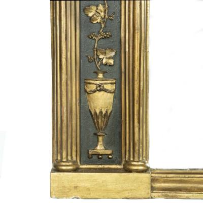 A large Nelson commemorative armorial pier glass