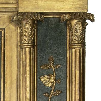 A large Nelson commemorative armorial pier glass