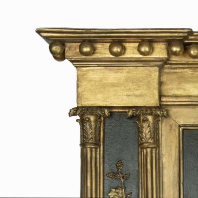 A large Nelson commemorative armorial pier glass