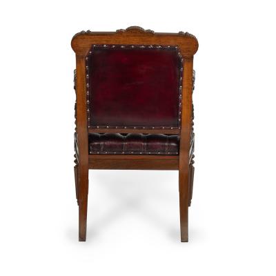 A large and fine pair of rosewood Regency armchairs