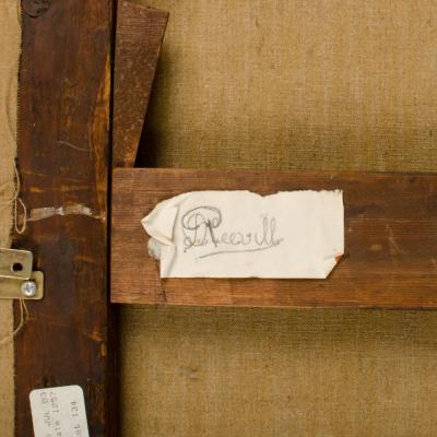 A large and impressive 19th Century painting on canvas depicting ships 