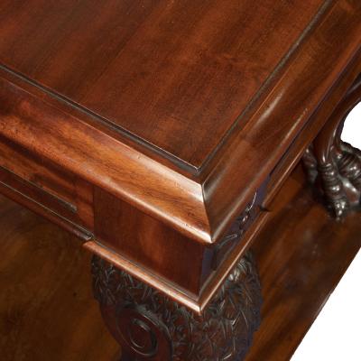 A large and impressive George IV mahogany serving table