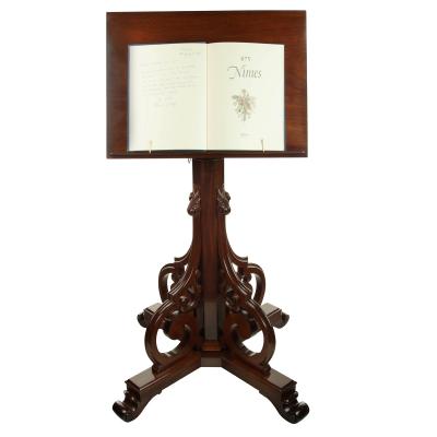 A large mahogany lectern by Yabsley of Plymouth