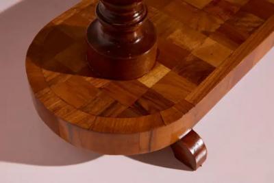 A large oval serving table artistic Chiavari craftsmanship Italy 1940s