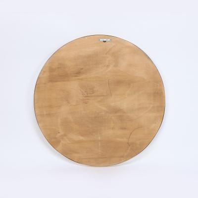 A large round brass mirror Italian Contemporary 