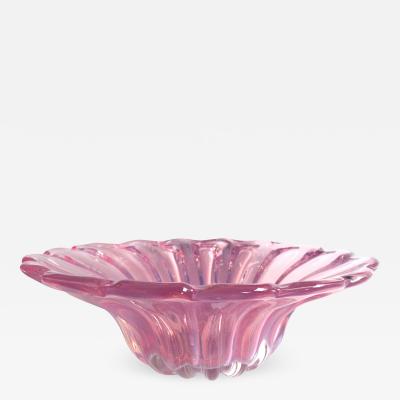 Medium Pink Glass Dish