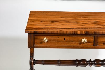 A late Regency free standing Gonzalo Alves writing table or library table