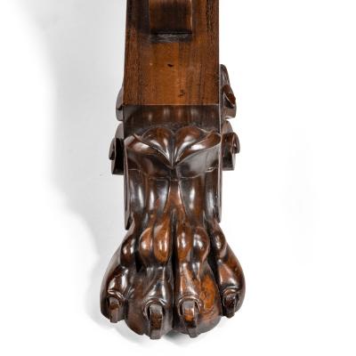 A late Regency free standing Gonzalo Alves writing table or library table