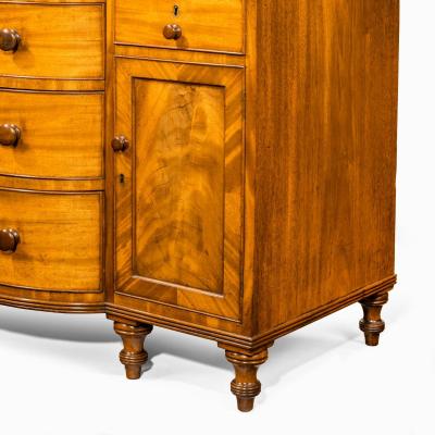 A late Regency mahogany side cabinet