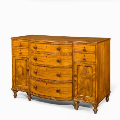 A late Regency mahogany side cabinet