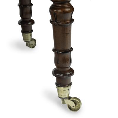 A late Regency mahogany stool