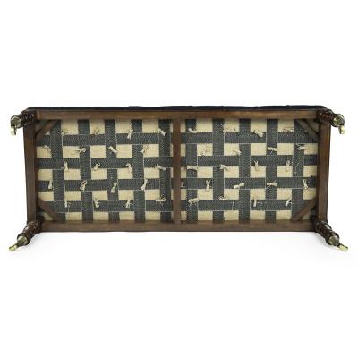 A late Regency mahogany stool