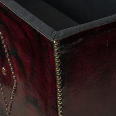 A late Victorian box ottoman