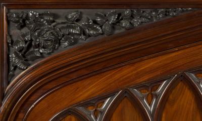 A magnificent regency mahogany two door cabinet