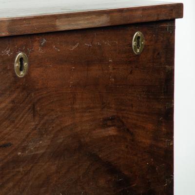 A mahogany strong box made for the Ovenden Female Society Instituted May 1809