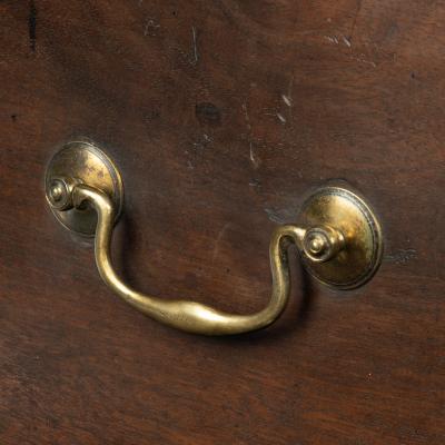 A mahogany strong box made for the Ovenden Female Society Instituted May 1809