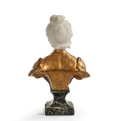 A marble and ormolu bust by Marionnet