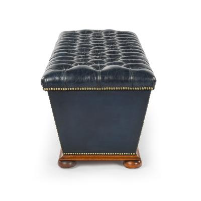 A mid Victorian mahogany framed ottoman