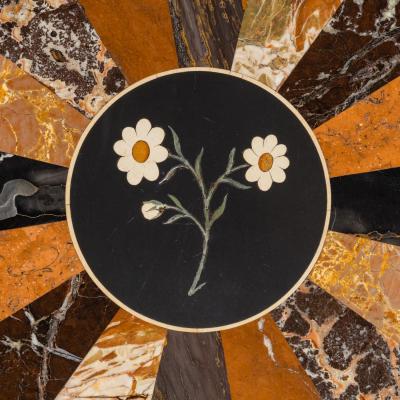 A mid Victorian walnut and pietra dura table