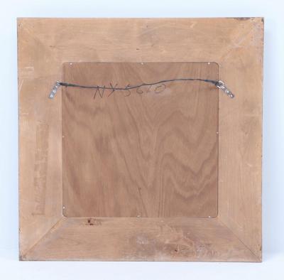 A modern silver gilt carved wood mirror 