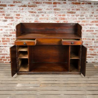 A nineteenth century English mahogany kneehole desk