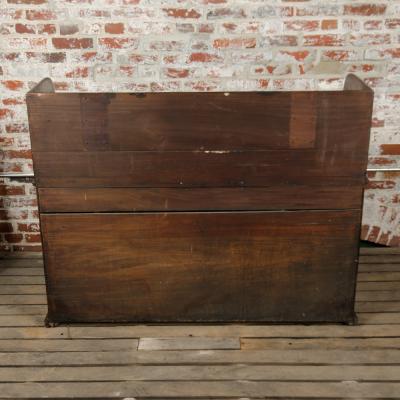 A nineteenth century English mahogany kneehole desk