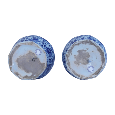 A pair of 18th century Dutch Delft Vases