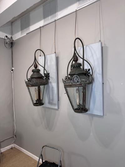 A pair of 19th Century Street lanterns