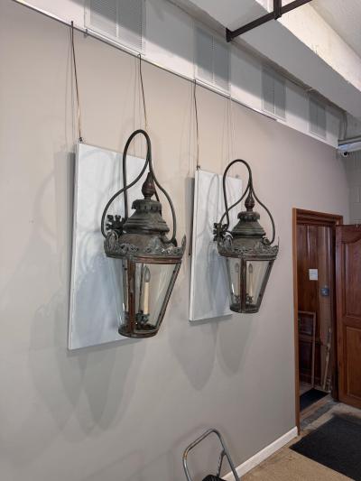 A pair of 19th Century Street lanterns