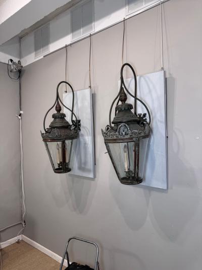 A pair of 19th Century Street lanterns