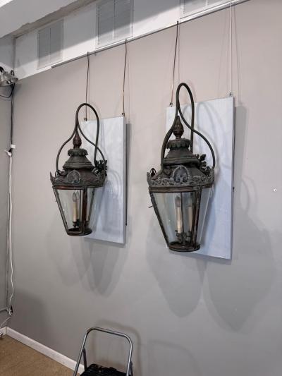 A pair of 19th Century Street lanterns