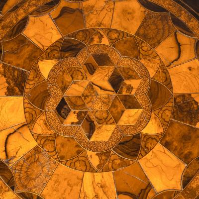 A pair of Anglo Indian specimen top occasional tables