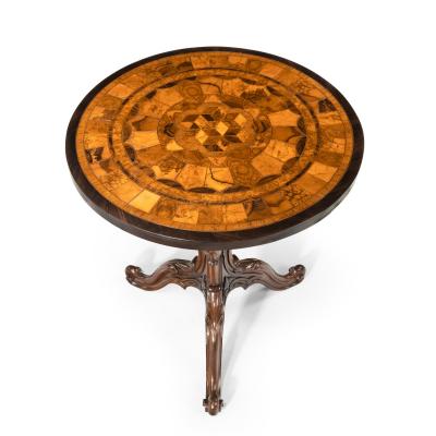 A pair of Anglo Indian specimen top occasional tables