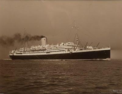 A pair of Beken of Cowes Albumen Photos of the SS Andes and SS Antares