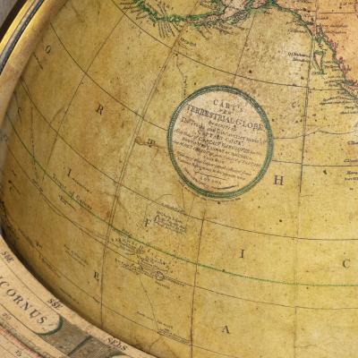 A pair of Cary s 15 inch table globes