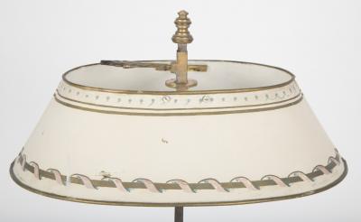 A pair of French Louis XVI Bouilliotte lamps