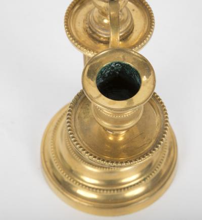 A pair of French Louis XVI Bouilliotte lamps