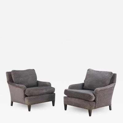 A pair of French Upholstered Bergeres Contemporary 