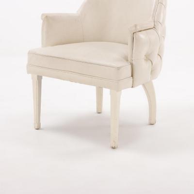 A pair of French leather club chairs C 1970 