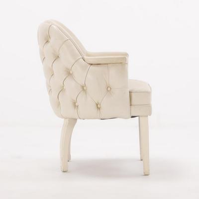 A pair of French leather club chairs C 1970 