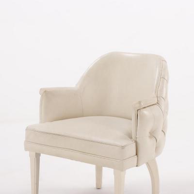 A pair of French leather club chairs C 1970 