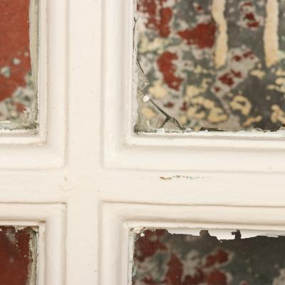 A pair of French painted doors C 1900 