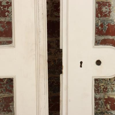 A pair of French painted doors circa 1900 